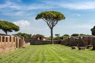 Ostia Antica Roma İtalya - Antik Roma binaları