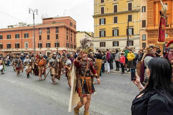 Natale di Roma ou Dies Romana - Celebração da fundação de Roma — Fotografia de Stock