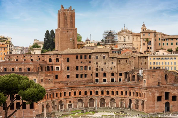 Mercati di Traiano and Torre delle Milizie - Rome Italy — Stock Photo, Image