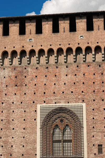 Castello Sforzesco - Castelo de Sforza Milão Itália — Fotografia de Stock