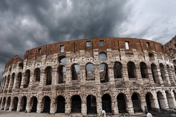 Rome Coliseum with cloudy sky - Italy Europe — Stock Photo, Image