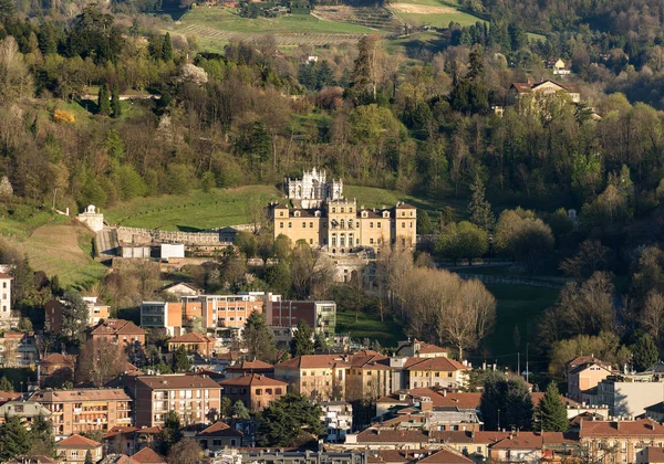 Вид с воздуха на Villa della Regina - Turin Piedmont Italy — стоковое фото