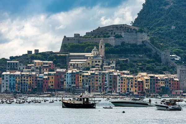 Cityscape of Porto Venere - La Spezia Liguria İtalya — Stok fotoğraf