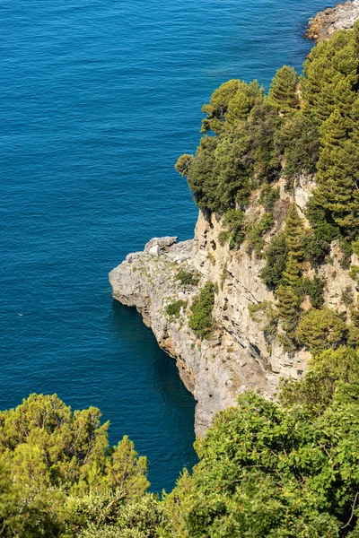 Cliff and Mediterranean Sea - La Spezia Liguria Italy — Stock Photo, Image