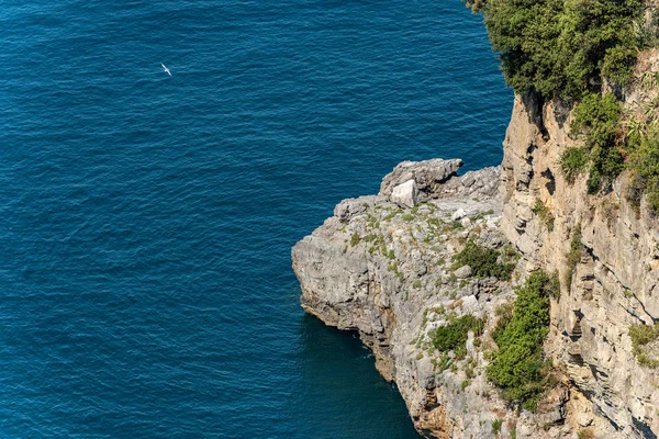 Cliff and Mediterranean Sea - La Spezia Liguria Italy — Stock Photo, Image