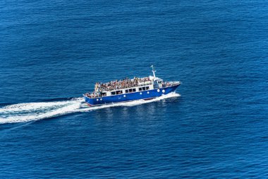 Blue Ferry Boat-Cinque Terre-Liguria Italya
