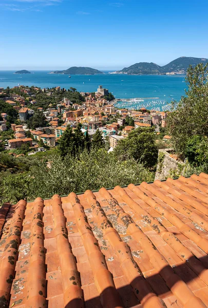 Lerici stad-Golf van La Spezia Ligurië Italië — Stockfoto