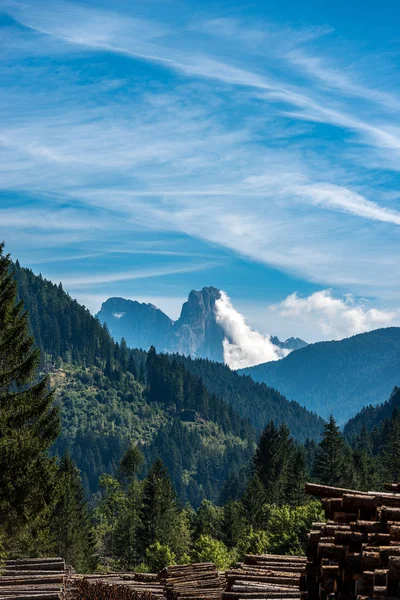 Cimon della Pala en Pale di San Martino-Dolomieten Italiaanse Alpen — Stockfoto