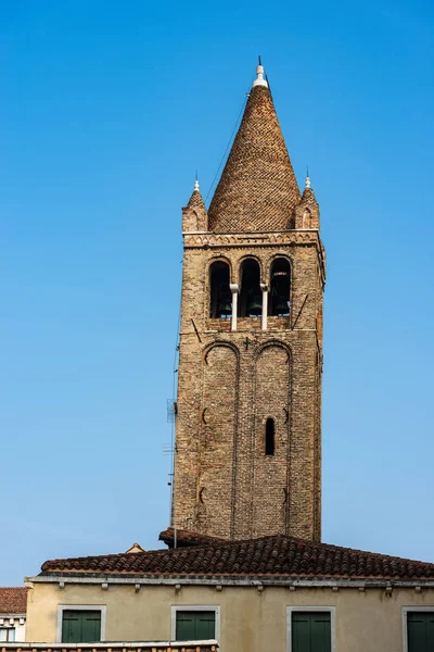 Bell tower of the Church of San Barnaba - Venezia Italy — Stock Photo, Image