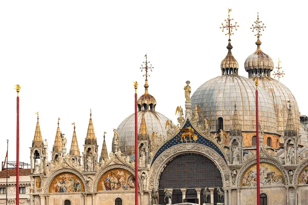 Basilika und kathedrale von san marco isoliert auf weiß - venedig italien — Stockfoto