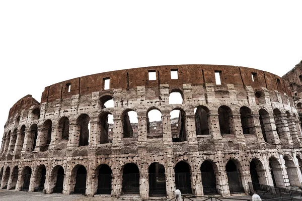 Coliseo de Roma aislado en blanco - Antiguo coliseo en Italia — Foto de Stock