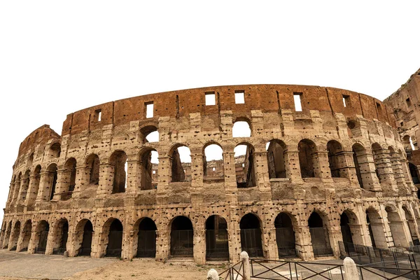 Coliseo de Roma aislado en blanco - Antiguo coliseo en Italia — Foto de Stock