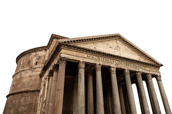 Panteón de Roma aislado sobre fondo blanco - Italia —  Fotos de Stock