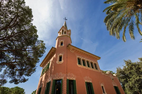 Maison Antoni Gaudi Musée Dans Parc Guell Parc Guell 1900 — Photo