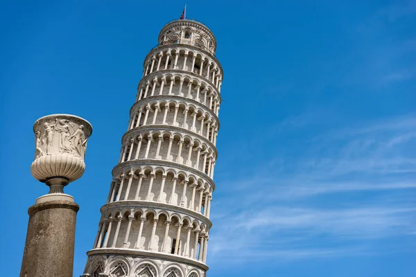 Eğik Pisa Kulesi Katedral Çan Kulesi Duomo Santa Maria Assunta — Stok fotoğraf