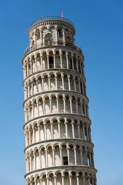 Eğik Pisa Kulesi Roma Tarzında Katedral Çan Kulesi Duomo Santa — Stok fotoğraf