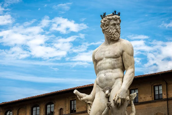 Fuente Del Neptuno Dios Romano Por Bartolomeo Ammannati 1560 1565 —  Fotos de Stock