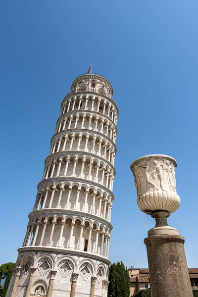 Пизанская Башня Колокольня Собора Duomo Santa Maria Assunta Романском Стиле — стоковое фото