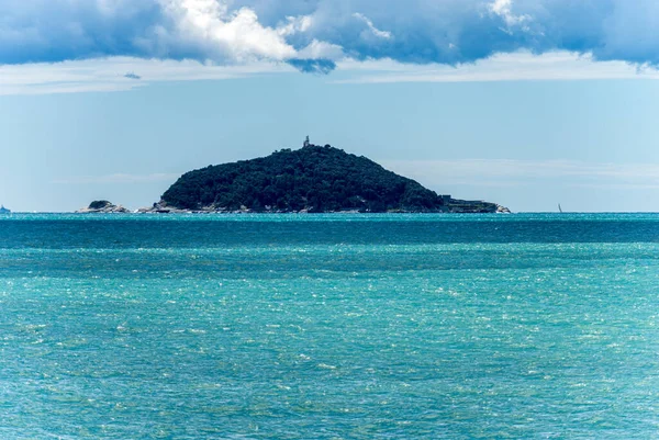 Tino Tinetto Island Zálivu Spezia Blízkosti Porto Venere Nebo Portovenere — Stock fotografie