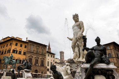 Bartolomeo Ammannati 1560-1565, Piazza della Signoria, Florence, UNESCO dünya mirası alanı, Toskana, İtalya, Avrupa
