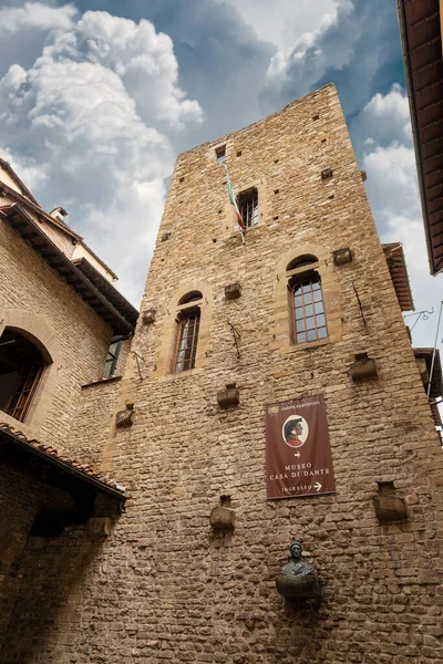 House Museum Dante Alighieri Author Divine Comedy Florence Downtown Unesco — Stock Photo, Image