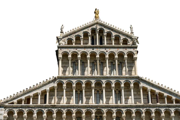 Belangrijkste Gevel Van Kathedraal Van Pisa Duomo Van Santa Maria — Stockfoto