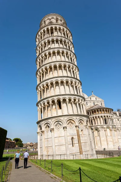 Pisa Italy Temmuz 2020 Eğik Pisa Kulesi Katedral Santa Maria — Stok fotoğraf