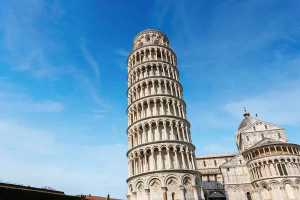 Eğik Pisa Kulesi Katedral Santa Maria Assunta Duomo Piazza Dei — Stok fotoğraf