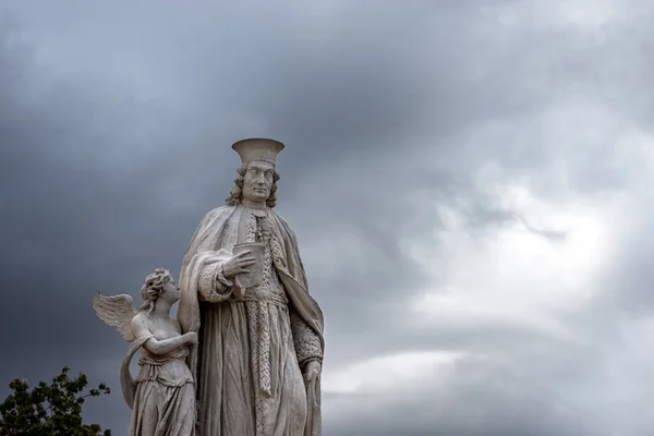 Estatua Mármol Antonio Diedo Arquitecto Italiano 1772 1847 Prato Della — Foto de Stock