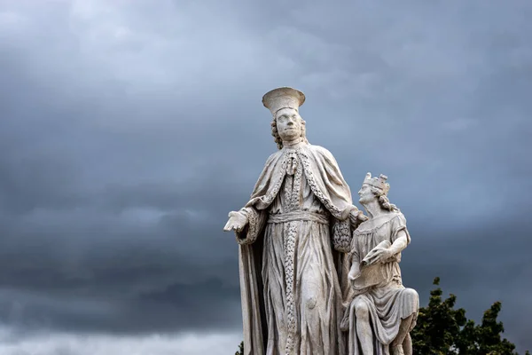 Estatua Mármol Andrea Memmo 1729 1793 Italiano Alfabetizado Político Diplomático — Foto de Stock