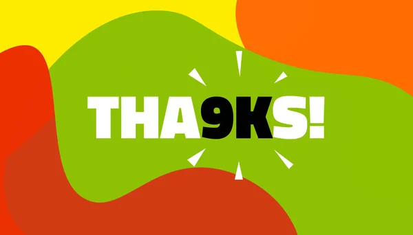 社交媒体横幅与感谢9K追随者的成就。感谢90万订户装饰帖子模板。社交网络的贺卡。矢量插图 — 图库矢量图片