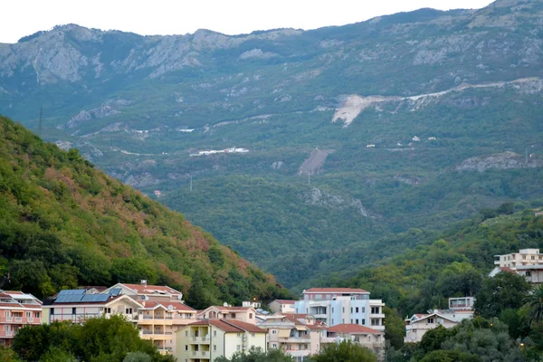 Becici Montenegro Veduta Della Città Delle Montagne — Foto Stock