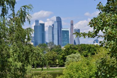 Rusya'da Moskova şehir Uluslararası İş Merkezi