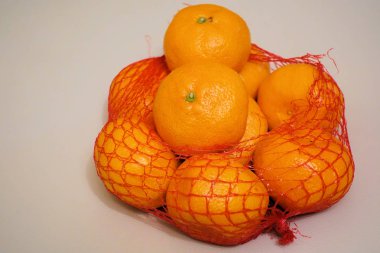 Plastik örgü çuval taze mandalina