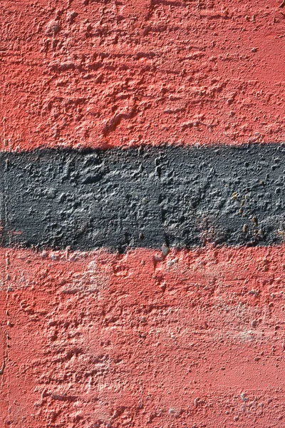 Κόκκινη και μαύρη μπογιά στον τοίχο. Μέρος του γκράφιτι. Grunge. Φόντο υφής — Φωτογραφία Αρχείου