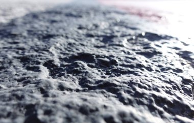 Doğal duvar dokusu. Boyalı beton duvar dokusu yakın.