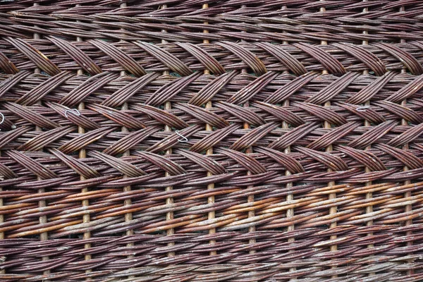 Ψάθινο φράχτη κατασκευασμένο από πολλά μικρά κλαδιά — Φωτογραφία Αρχείου