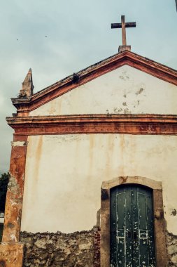 Brezilya 'nın bir sömürge şehrindeki eski binalar - Parati - Rio de Janeiro - Brezilya