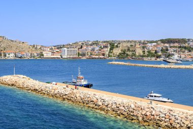 Çeşme Kalesi piers Çeşme, izmir, Türkiye ile marina bulunduðu