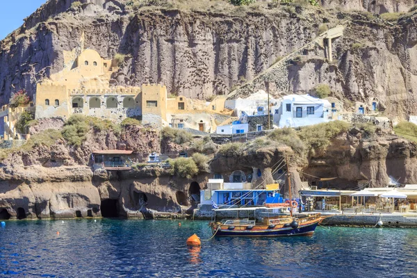 Porto Inferiore Parte Thira Santorini Grecia — Foto Stock