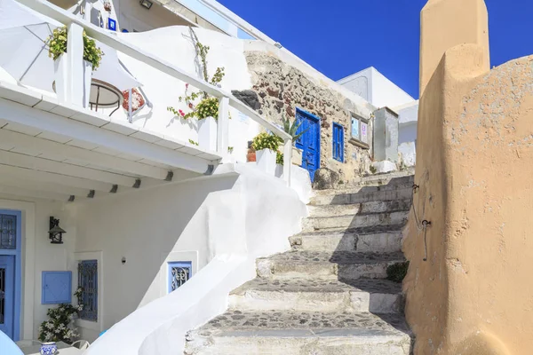 Étapes Dans Village Oia Près Région Castillo Dans Île Santorin — Photo