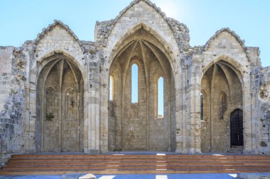 Kilise aziz Marie du Bourg Rhodes Town, Rodos, Yunanistan
