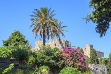 Palace grand master şövalyeler Park Rodos, Oniki Ada, Yunanistan