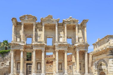 Celsus Kütüphanesi Antik şehirde Ephesus, Izmir, Türkiye