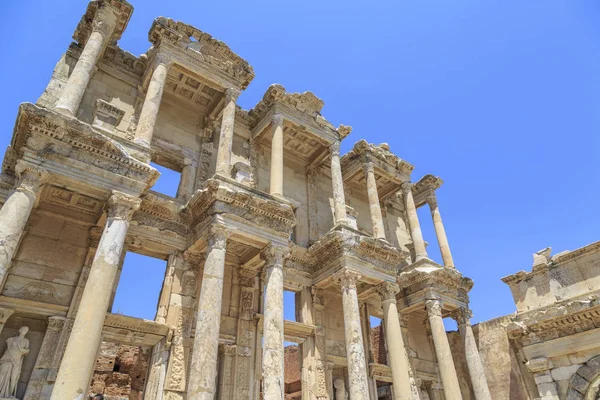 Biblioteca Celsus Cidade Antiga Éfeso Izmir Turquia — Fotografia de Stock