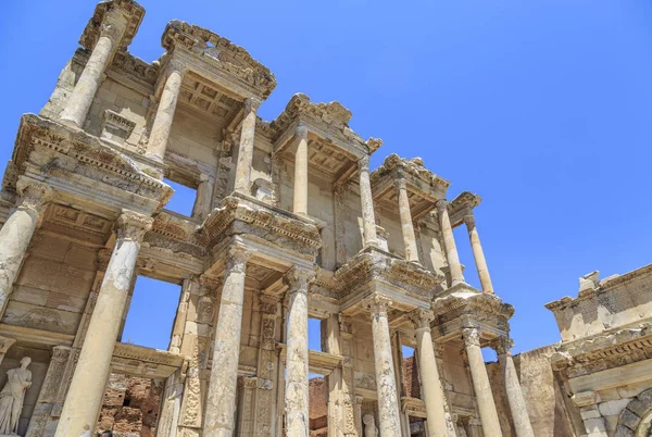 Bibliotheek Van Celsus Antieke Stad Efeze Izmir Turkije — Stockfoto
