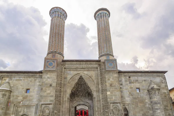 Cifte Minareli Double Minaret Old School Erzurum Turkey — Stock Photo, Image