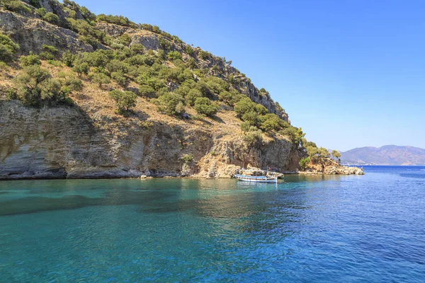 Hermoso Mar Cerca Playa Kumlubuk Marmaris Turquía —  Fotos de Stock