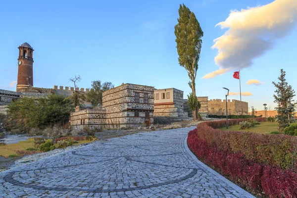 Erzurum Castle Tower Public Park Garden Erzurum Turkey — Stock Photo, Image