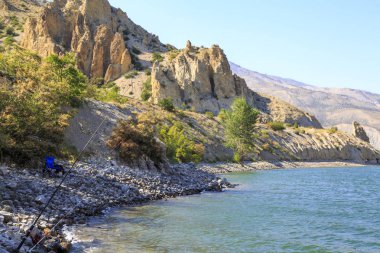 Yaz saatlerinde Tortum (uzundere) Gölü, Erzurum, Türkiye 